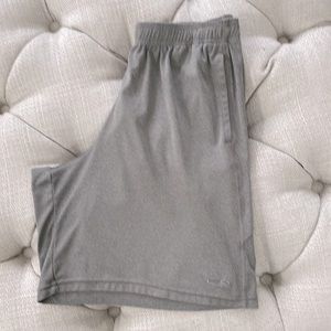 Champion large mens gray shorts with pockets